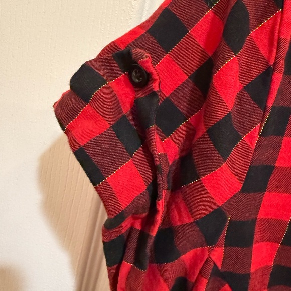 Torrid Retro Chic Red and Black Plaid Shirt - Picture 3 of 5